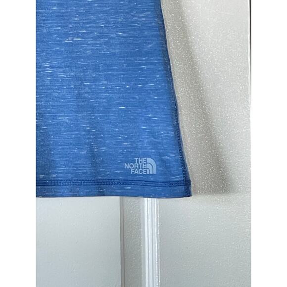 North Face Top Short Sleeve Blue V Neck Lightweight Casual Large - Picture 4 of 5